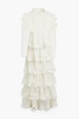 Zimmermann Luminous Embroidered Gown Natural Size 2 / AU 12 for rent on The Volte - image 4