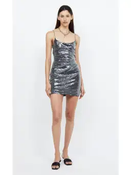 Bec & Bridge Venus Sequin Mini Dress Black Size AU 8 for rent on The Volte - image 1