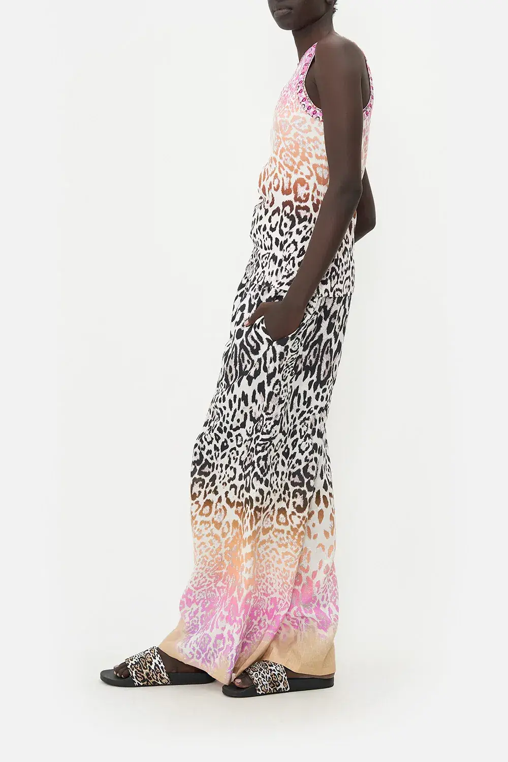 Camilla Kitty Kat Klub Jersey Tank Top Leopard Print Size XL / AU 16 for rent on The Volte - main image