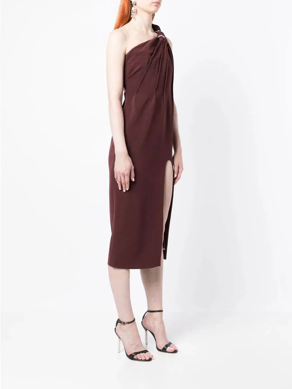 Rachel Gilbert Claudio Dress in Chocolate Brown Size 3 / AU 12 for rent on The Volte - main image