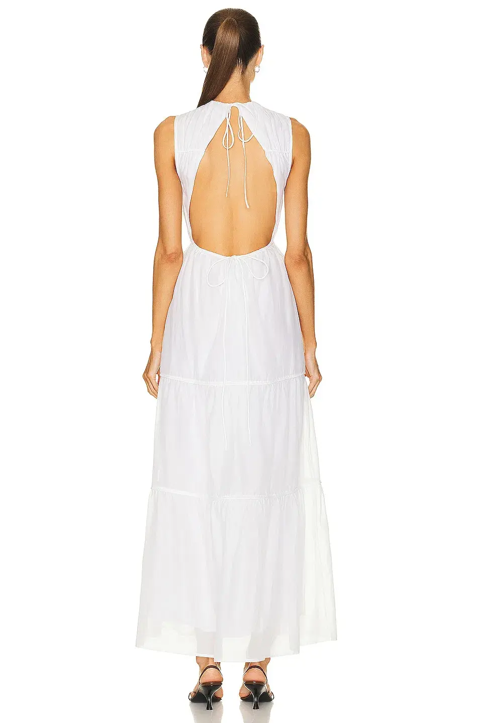 Sir The Label Emme Tiered Dress Ivory Size 3 / 12 AU for rent on The Volte - main image