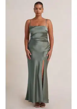 Bec & Bridge Nadia Maxi Dress in Khaki Size 10 for rent on The Volte - image 1