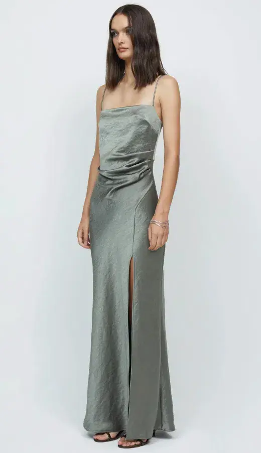 Bec & Bridge Nadia Maxi Dress in Khaki Size 10 for rent on The Volte - main image