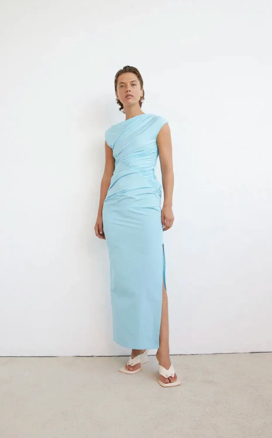 Paris Georgia Kaya Dress Iris Blue Size L / AU 12 for rent on The Volte - main image