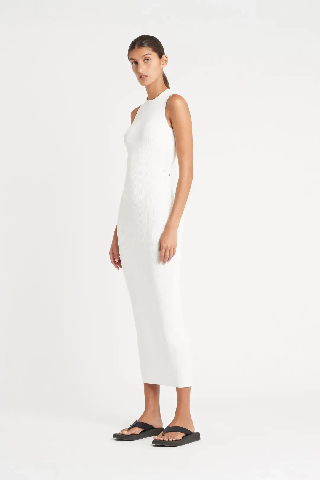Sir The Label Celena Cross Back Midi Dress Ivory Size 1 / 8 AU for rent on The Volte - main image