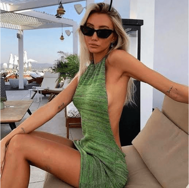 Bamba dress green size XS for rent on The Volte - main image