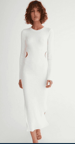 Hansen and Gretel Marcy Bone Dress white size 6 for rent on The Volte - image 2