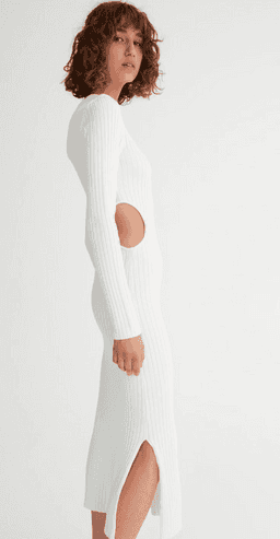 Hansen and Gretel Marcy Bone Dress white size 6 for rent on The Volte - image 3