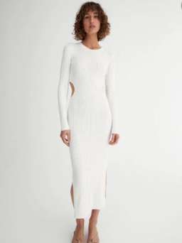 Hansen and Gretel Marcy Bone Dress white size 6 for rent on The Volte - image 1