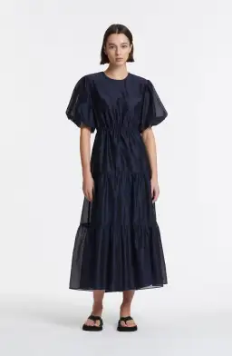 Sir the Label Franc Open Back Dress Navy Size 0/ AU 6