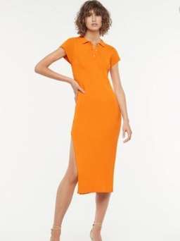 Manning Cartell MVP Knit Dress orange size 6 for rent on The Volte - image 1