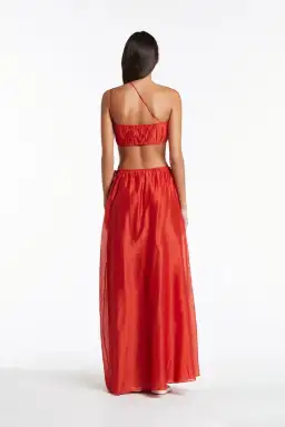 Sir The Label Lucelia Crop Top & Skirt Set Red Size 1 / AU 8 for rent on The Volte - image 4