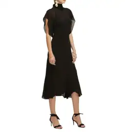 Lover Serene Midi Dress Black Size 6 for rent on The Volte - image 3