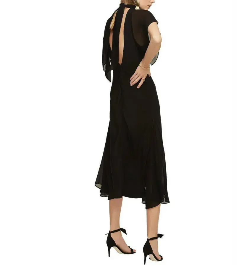 Lover Serene Midi Dress Black Size 6 for rent on The Volte - main image