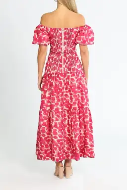 Ministry of Style Mottled Blossoms Top and Skirt Set Pink Print Size 16 for rent on The Volte - image 3