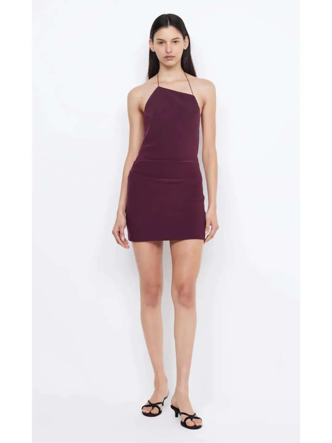 Bec & Bridge Andy Mini Dress Plum Size AU 6 for rent on The Volte - main image