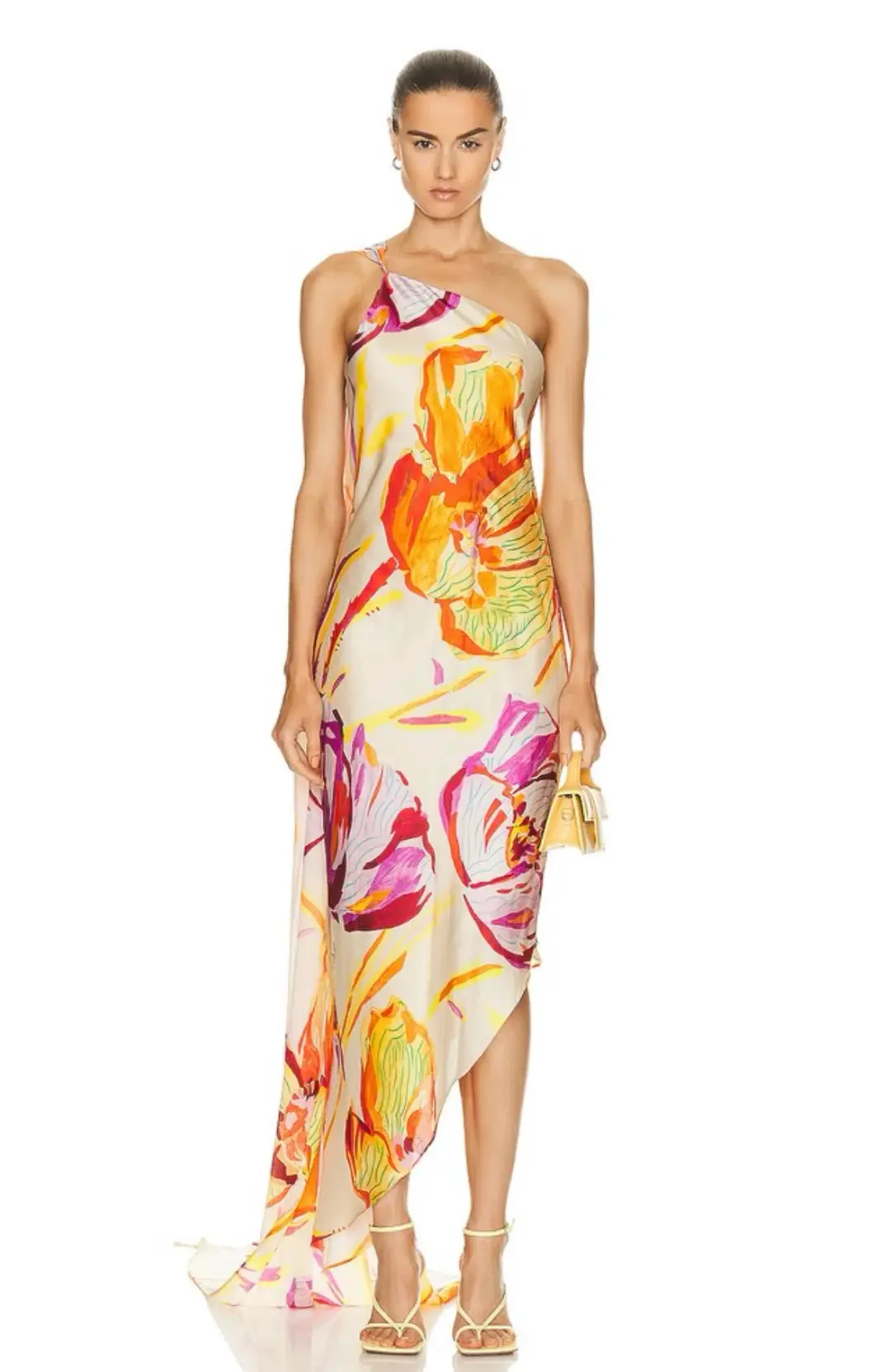 Cult Gaia Trysta Dress Watercolour Floral Print Size S / Au 8 for rent on The Volte - main image