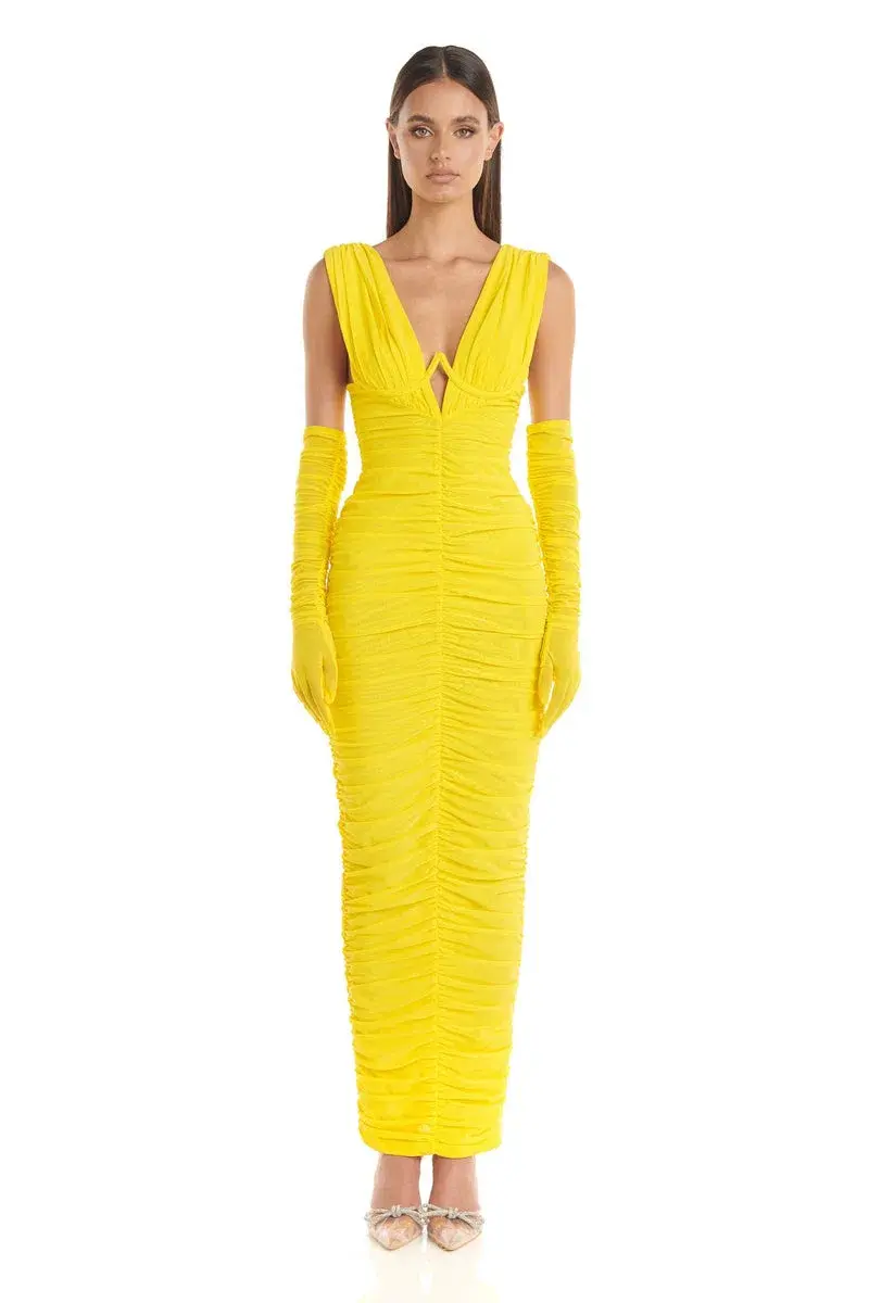 Eliya the Label Anna Dress Yellow Size M/ Au 10 - Image 1