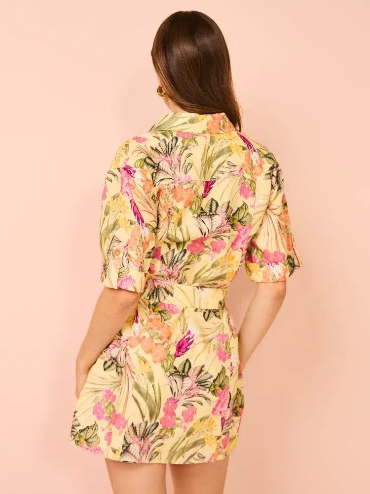 Significant Other Lark Mini Dress Honey Botanical Size AU 8 for rent on The Volte - main image