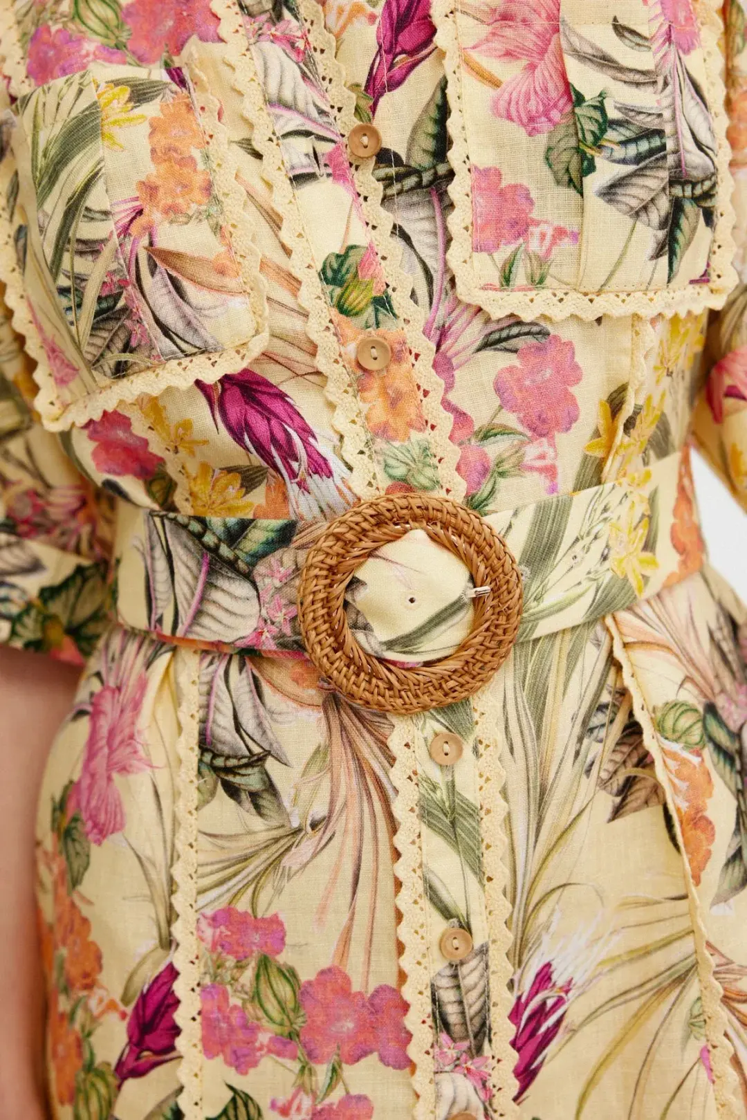 Significant Other Lark Mini Dress Honey Botanical Size AU 8 for rent on The Volte - main image