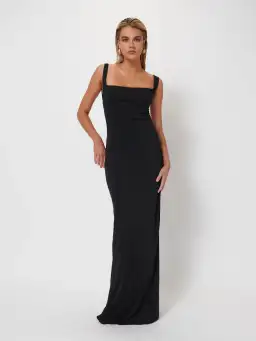 Effie Kats Helena Gown Black Size M / AU 10