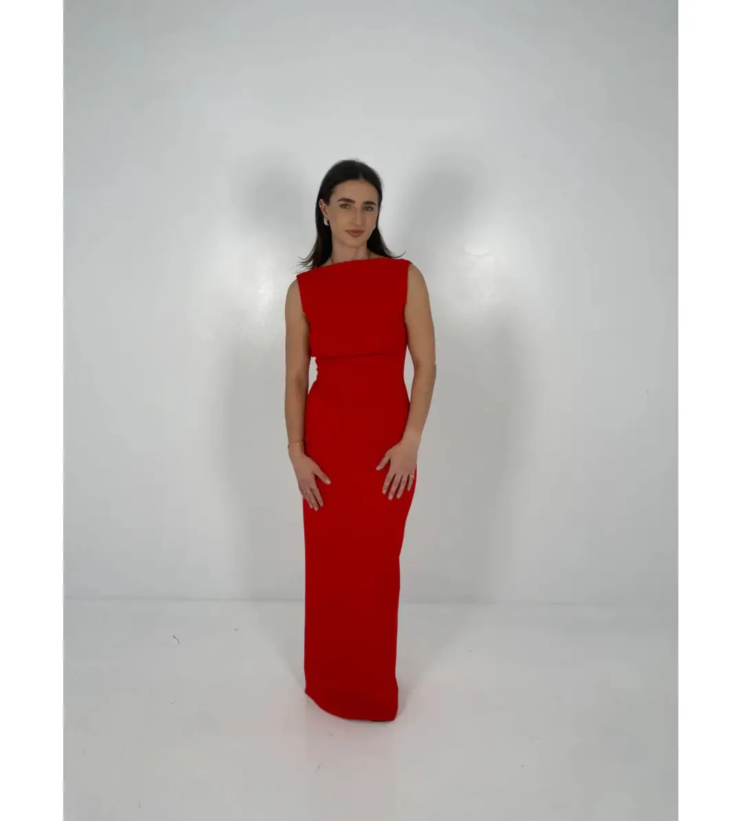 Effie Kats Verona Gown in Cherry Red Size XS / AU 6 for rent on The Volte - main image