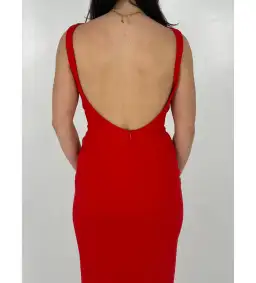 Effie Kats Verona Gown in Cherry Red Size XS / AU 6 for rent on The Volte - image 4