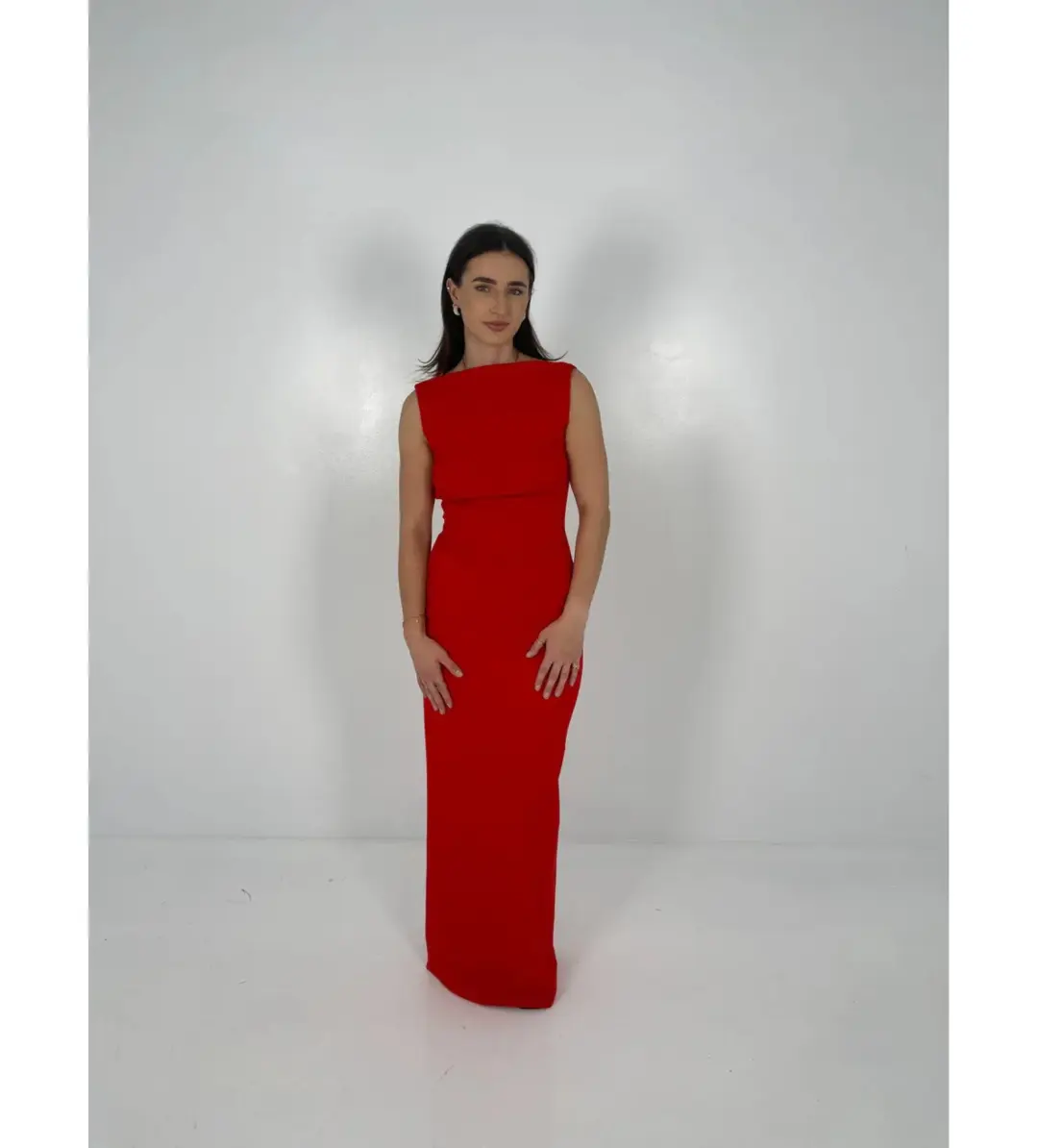 Effie Kats Verona Gown Cherry Red Size M/AU 10 for rent on The Volte - main image