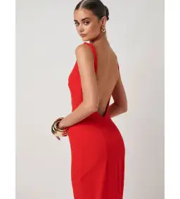 Effie Kats Verona Gown Cherry Red Size M/AU 10 for rent on The Volte - image 3