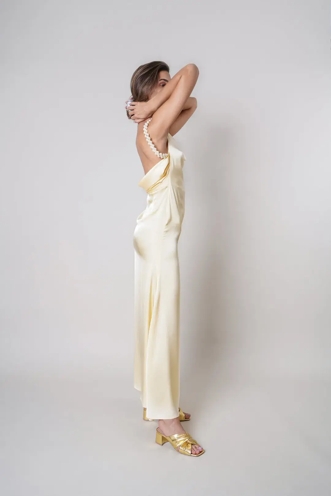 Vanina World Kirsten Gown Yellow Size S / AU 8 for rent on The Volte - main image