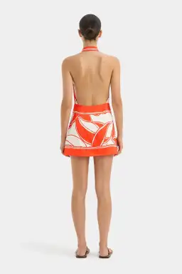 Sir the Label Ramona Wrap Halter Mini Dress Mariposa Lily Size 6 for rent on The Volte - image 4