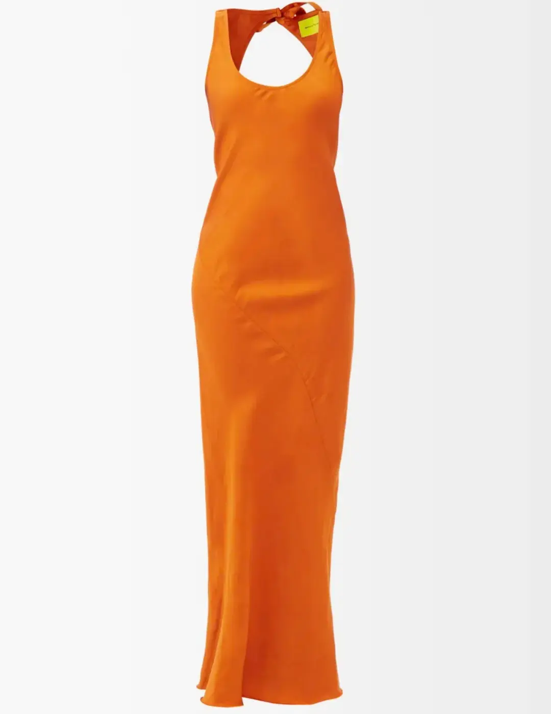 Marques Almeida Orange Backless Dress Orange Size 12 for rent on The Volte - main image