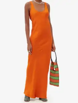 Marques Almeida Orange Backless Dress Orange Size 12 for rent on The Volte - image 1
