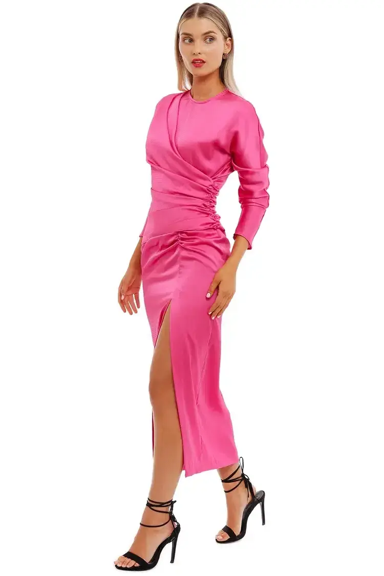 Nicola Finetti Arienne Dress in Pink Size 10 for rent on The Volte - main image