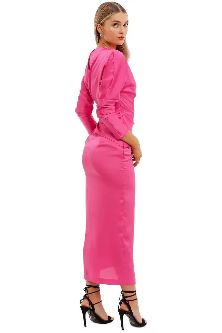 Nicola Finetti Arienne Dress in Pink Size 10 for rent on The Volte - main image