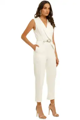Nicholas Dahlia Jumpsuit in Ivory Size 14
