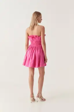 Aje Whisper Layered Mini Dress Pink Size 6 for rent on The Volte - image 3