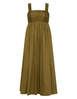 Aje Nova Tie Back Midi Dress Green Size 10 for rent on The Volte - image 5
