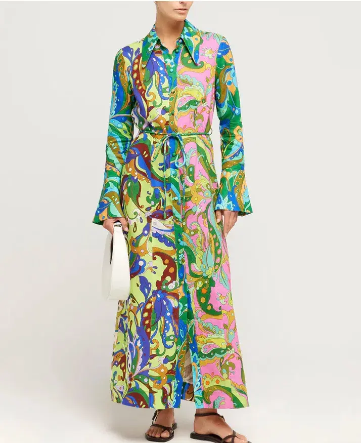 Alémais Yvette Shirtdress Multi Size 8 for rent on The Volte - main image