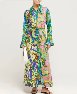 Alémais Yvette Shirtdress Multi Size 8 for rent on The Volte - image 1