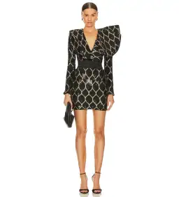 Zhivago Mean Streets Mini Dress Black Size 10