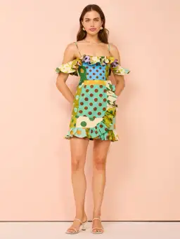 Alemais Dione Mini Dress in Multi Size 10 for rent on The Volte - image 1