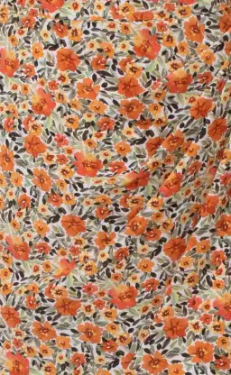 Bec & Bridge Wild Poppies Midi Dress Print in Orange Size 12 for rent on The Volte - image 4