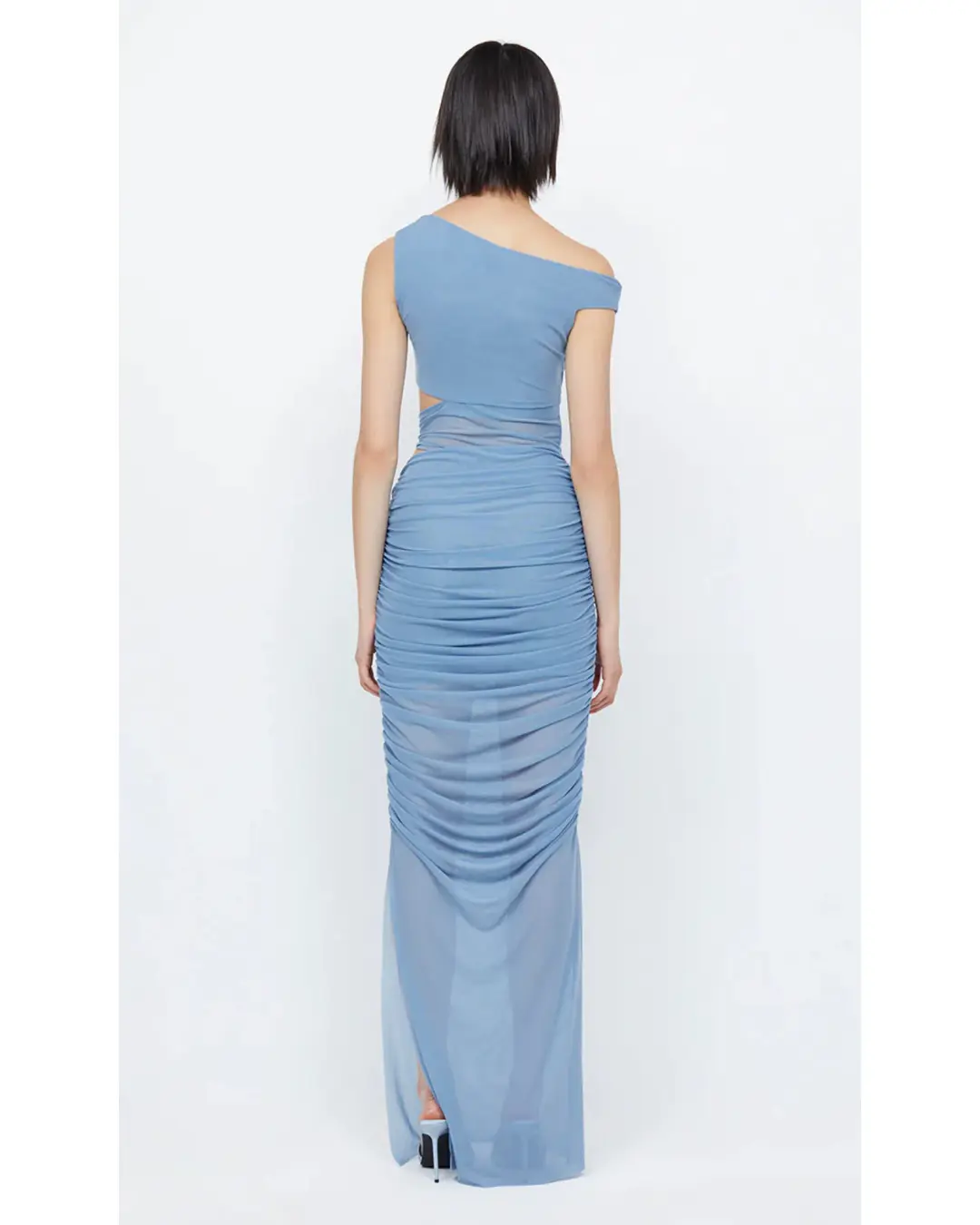 Bec & Bridge Whorl Asym Maxi Dress Meridian Blue Size AU 6 for rent on The Volte - main image