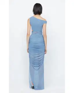Bec & Bridge Whorl Asym Maxi Dress Meridian Blue Size AU 6 for rent on The Volte - image 3