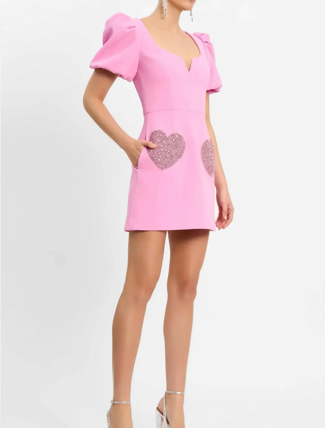 Rebecca Vallance ROCHELLE PUFF SLEEVE MINI DRESS for rent on The Volte - main image