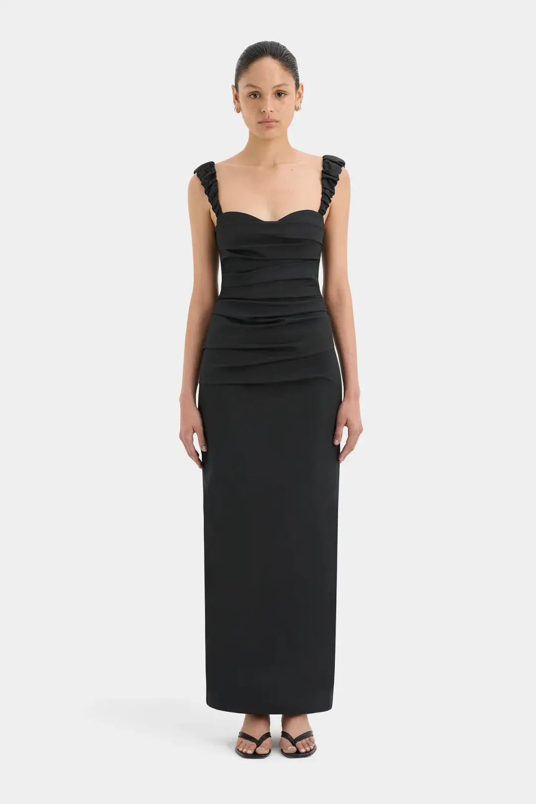 Sir The Label Azul Balconette Gown Black Size 2 / AU 10 for rent on The Volte - main image