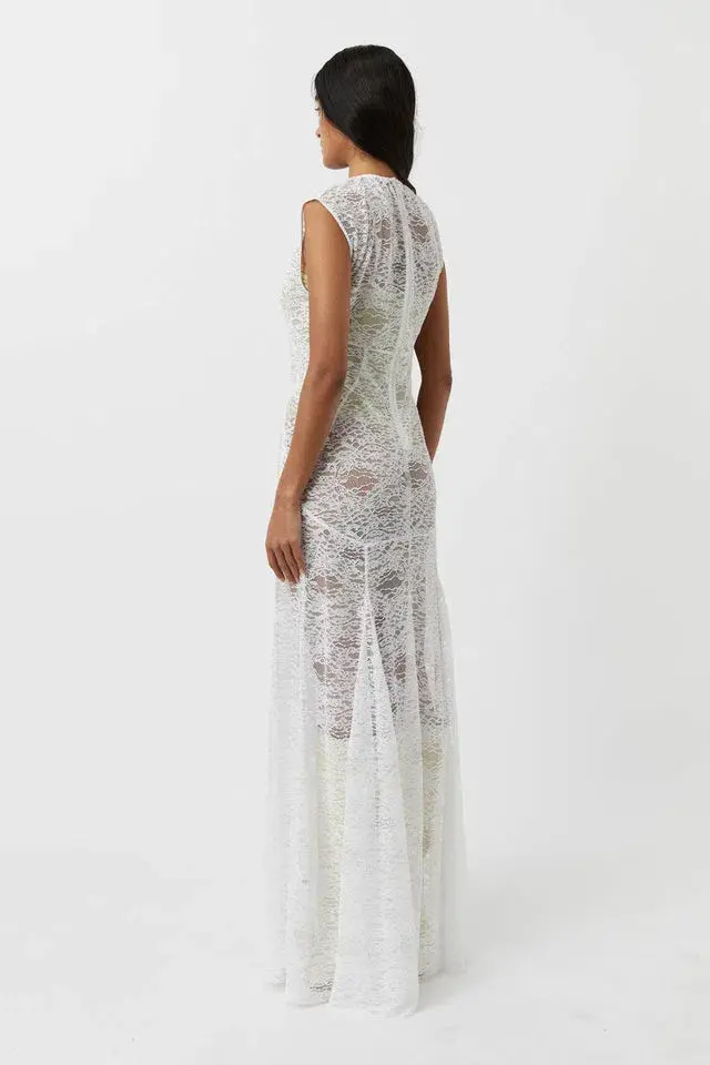 Camilla Marc Angelo Lace Dress White Size 6 for rent on The Volte - main image