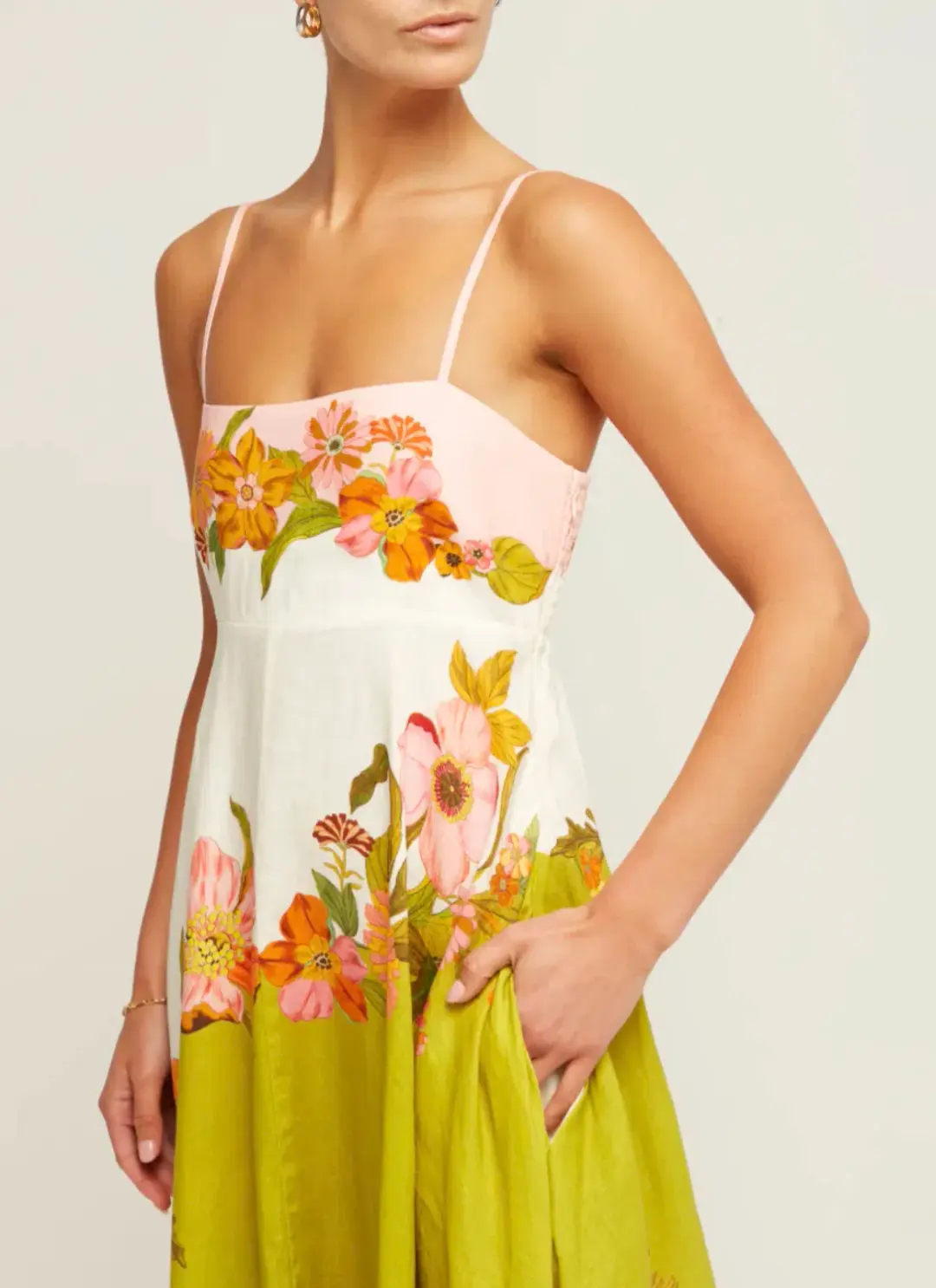 Alemais - Silas Sundress Floral - Size 8 for rent on The Volte - main image