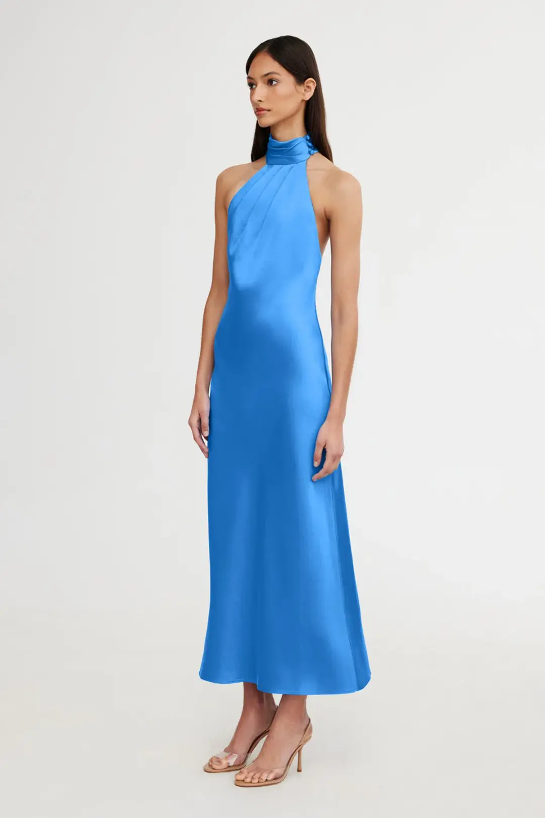 Significant Other Darcy Backless Dress Azure Blue Size 8 for rent on The Volte - main image